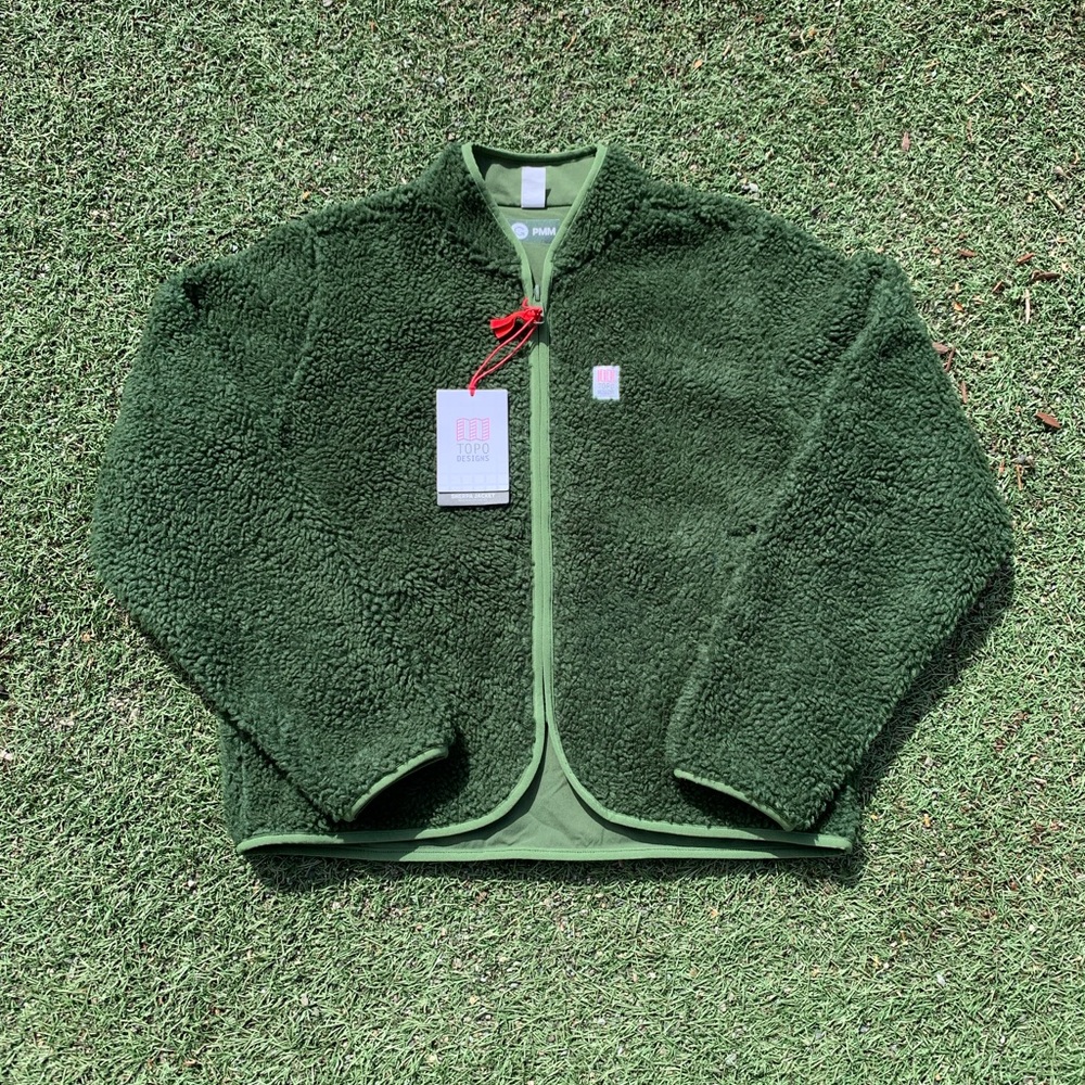 Green Fleece Topo Designs Jacket